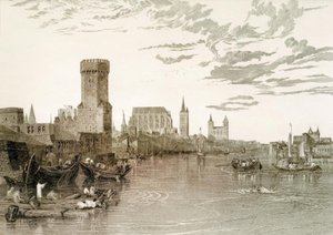 Köln vom Fluss aus gesehen von Joseph Mallord William Turner