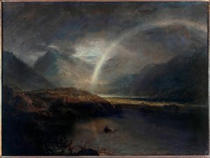 Lake Buttermere, mit Teil von Cromackwater, Cumberland, ein Schauer von Joseph Mallord William Turner