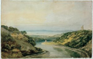 Die Avon-Schlucht in Richtung Bristol Channel, mit Cooks Folly