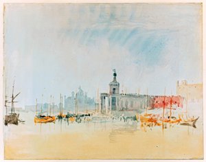 Die Punta della Dogana, mit der Zitelle in der Ferne von Joseph Mallord William Turner