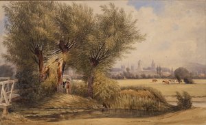 Blick auf Oxford vom Fluss, frühes 19. Jahrhundert von Joseph Mallord William Turner