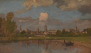 Oxford vom Fluss mit der Christ Church im Vordergrund von William Turner of Oxford