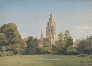 Blick vom Garten des Dekans, Christ Church, Oxford
