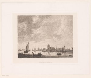 Ansicht der Merwede vor Dordrecht