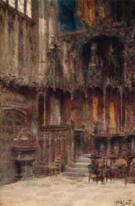 Kapelle von Heinrich VII., Westminster Abbey, um 1907 von William Walcot