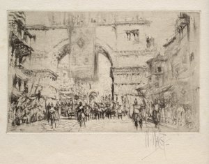 Kaiser Hadrian zieht in Saloniki ein von William Walcot