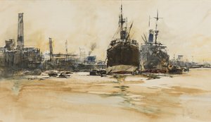 Der Pool von London, 1924 von William Walcot