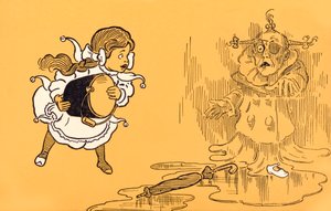 Die böse Hexe des Westens schmilzt dahin, aus 