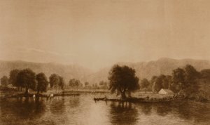 (Wasser- und Viehszene) von William Wellstood