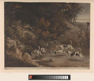Jäger und Jagdhunde auf Fuchsjagd von William Whiston Barney