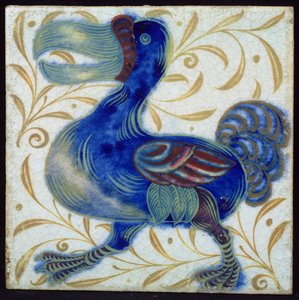 Fliese mit Vogeldesign