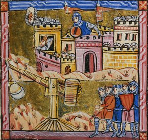 Ms 828 fol.33r Belagerung von Antiochia, aus der Estoire d