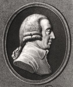 Porträt von einem Medaillon von Adam Smith (1723-90) von William the Younger Holl