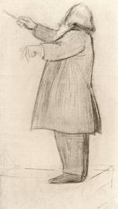 Johannes Brahms (1833-1897) deutscher Komponist, dirigierend von Willy von Beckerath