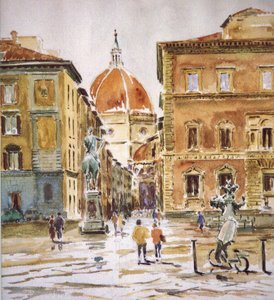 206 Piazza SS Annunziata, Regen klärt sich