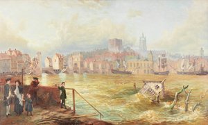 Das Ende der alten Tyne-Brücke, 1900