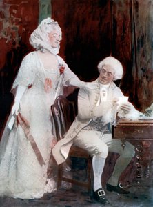 Winifred Emery und Cyril Maud in Die Schule der Skandale von Window and Grove