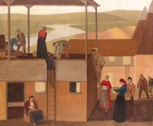 Entwurf für Wanddekoration, ca. 1918 von Winifred Knights