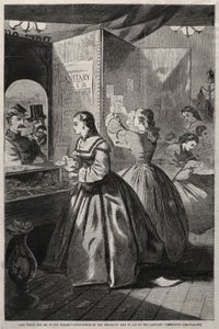 Irgendetwas für mich, bitte - Postamt der Brooklyn Fair zur Unterstützung..., 1864 von Winslow Homer