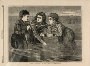 Baden in Long Branch—"Oh, ist es nicht kalt" von Winslow Homer
