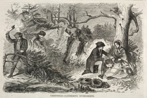 Weihnachten – Immergrün sammeln von Winslow Homer