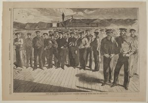 Besatzung der US-Dampf-Sloop Colorado, im Juni 1861 in Boston angeheuert von Winslow Homer