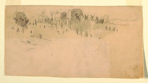 Armee-Wagenzug von Winslow Homer