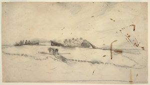 Drei Boote mit Fischern, die ein Netz auslegen, 1881–82 von Winslow Homer