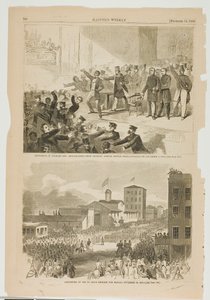 Vertreibung von Schwarzen und Abolitionisten aus dem Tremont-Tempel, Boston, Massachusetts am 3. Dezember 1860 von Winslow Homer