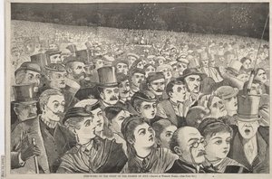 Feuerwerk in der Nacht des 4. Juli von Winslow Homer