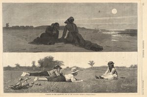 Flirten am Meer und auf der Wiese, aus Harper von Winslow Homer