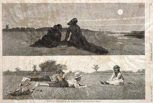 Flirten am Strand und auf der Wiese, 1874 von Winslow Homer
