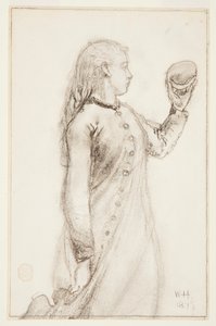 Mädchen mit einer Muschel von Winslow Homer