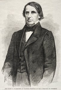 Hon. Elihu B. Washburne, aus Illinois, Vorsitzender des Handelsausschusses, 1860 von Winslow Homer