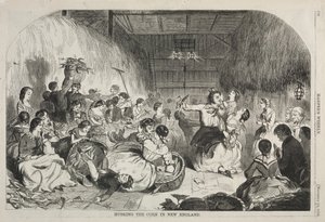 Maiskolben schälen in Neuengland von Winslow Homer