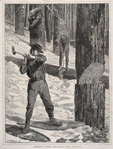 Holzfällerei im Winter von Winslow Homer