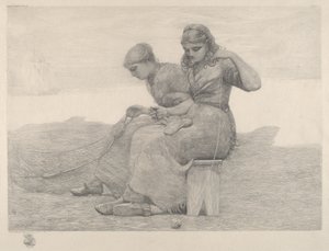 Netze flicken von Winslow Homer