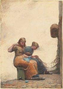 Ausbessern der Netze von Winslow Homer