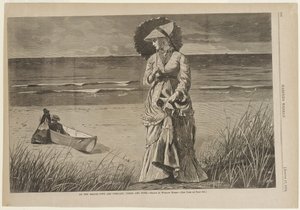 Am Strand - Zwei sind Gesellschaft, drei sind keine von Winslow Homer
