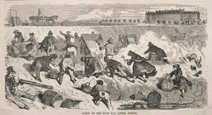 Szene auf den Back Bay Lands, Boston von Winslow Homer
