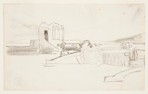 Studie für "Suchscheinwerfer, Hafeneinfahrt, Santiago de Cuba" von Winslow Homer