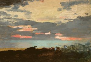 Sonnenuntergang, Saco Bay von Winslow Homer