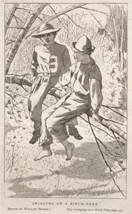 Schaukeln in einer Birke von Winslow Homer
