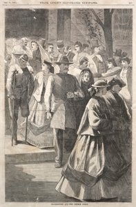 Erntedankfest - Die Kirchentür, 1865 von Winslow Homer