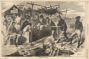 Erntedankfest im Lager, aus Harper von Winslow Homer