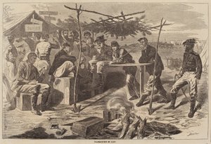 Erntedankfest im Lager von Winslow Homer