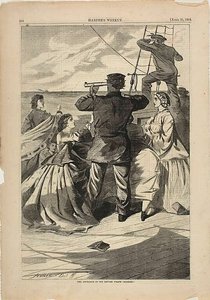 Das Herannahen des britischen Piraten "Alabama" von Winslow Homer