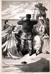 Das Herannahen des britischen Piraten "Alabama", aus Harper