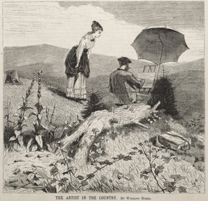 Der Künstler auf dem Land von Winslow Homer
