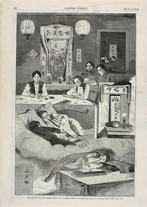 Die Chinesen in New York—Szene in einem Baxter Street Club-Haus von Winslow Homer